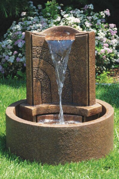 Lido Garden Cement Fountain with Light Unique Designed Round Shape